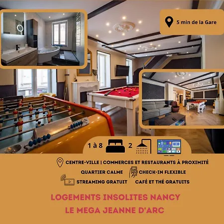 Mega Jeanne D'arc Billard Baby Foot Insolites Apartment